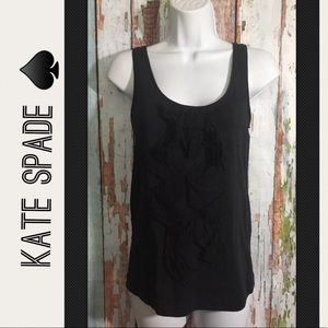 KATE SPADE Black Knit Tank Top MEDIUM